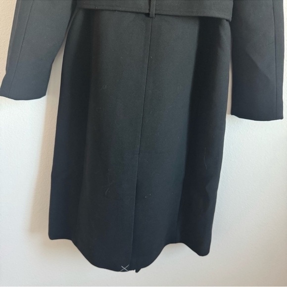 J. Crew Factory Belted Wool-Blend Coat in Black Size: 4P, NWT - Picture 8 of 11
